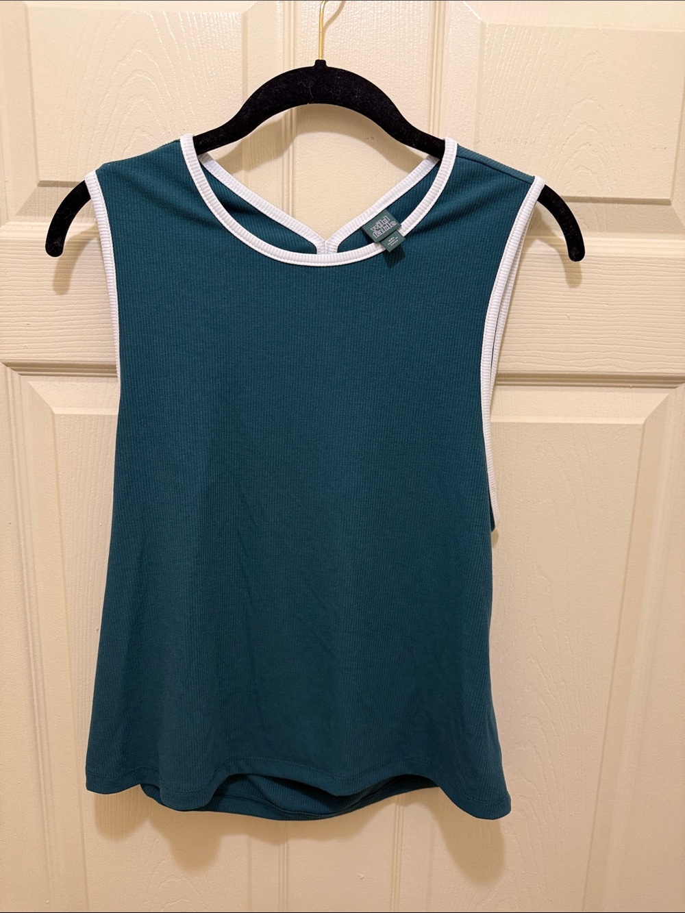 wild fable Teal Tank Top with White Trim